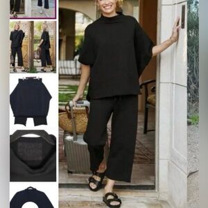 Frank & Eileen Malibu Black Travel Set Size L New in box